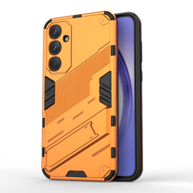 Punk Armor 2 in 1 PC + TPU Shockproof Phone Case with Invisible Holder, For Samsung Galaxy M55 5G, For Samsung Galaxy M15 5G Global, For Samsung Galaxy A55 5G, For Samsung Galaxy A35 5G, For Samsung Galaxy S24 Ultra 5G, For Samsung Galaxy S24+ 5G