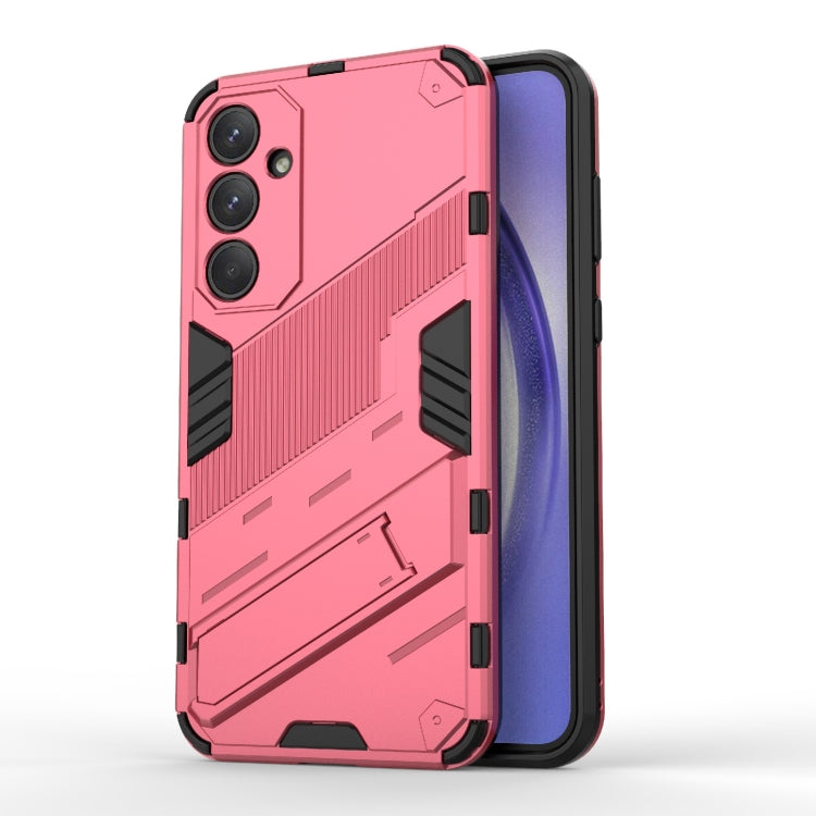 Punk Armor 2 in 1 PC + TPU Shockproof Phone Case with Invisible Holder, For Samsung Galaxy M55 5G, For Samsung Galaxy M15 5G Global, For Samsung Galaxy A55 5G, For Samsung Galaxy A35 5G, For Samsung Galaxy S24 Ultra 5G, For Samsung Galaxy S24+ 5G