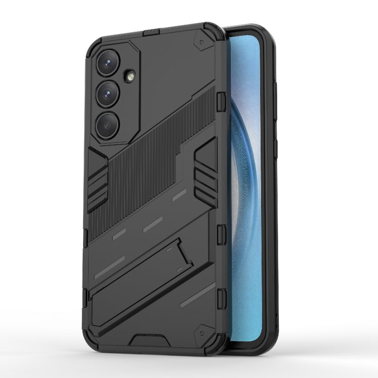 Punk Armor 2 in 1 PC + TPU Shockproof Phone Case with Invisible Holder, For Samsung Galaxy M55 5G, For Samsung Galaxy M15 5G Global, For Samsung Galaxy A55 5G, For Samsung Galaxy A35 5G, For Samsung Galaxy S24 Ultra 5G, For Samsung Galaxy S24+ 5G
