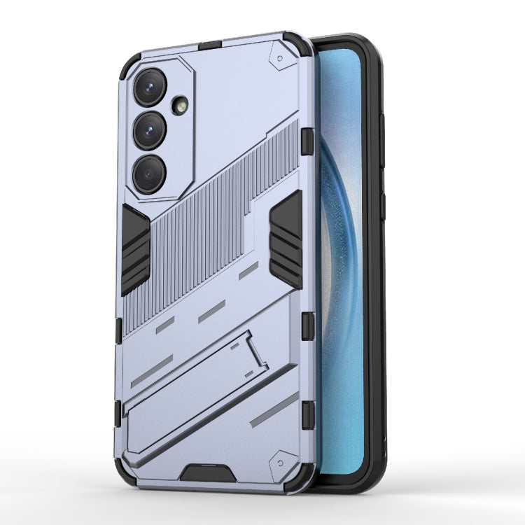Punk Armor 2 in 1 PC + TPU Shockproof Phone Case with Invisible Holder, For Samsung Galaxy M55 5G, For Samsung Galaxy M15 5G Global, For Samsung Galaxy A55 5G, For Samsung Galaxy A35 5G, For Samsung Galaxy S24 Ultra 5G, For Samsung Galaxy S24+ 5G