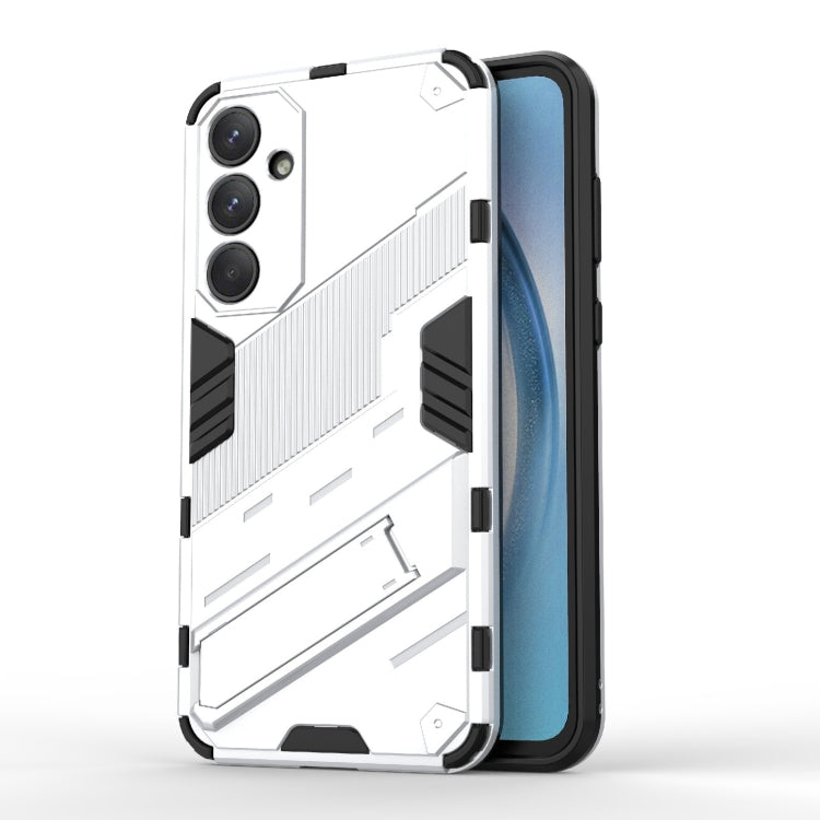 Punk Armor 2 in 1 PC + TPU Shockproof Phone Case with Invisible Holder, For Samsung Galaxy M55 5G, For Samsung Galaxy M15 5G Global, For Samsung Galaxy A55 5G, For Samsung Galaxy A35 5G, For Samsung Galaxy S24 Ultra 5G, For Samsung Galaxy S24+ 5G