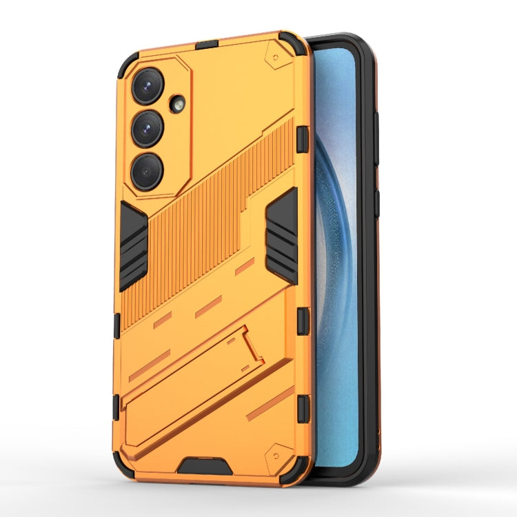 Punk Armor 2 in 1 PC + TPU Shockproof Phone Case with Invisible Holder, For Samsung Galaxy M55 5G, For Samsung Galaxy M15 5G Global, For Samsung Galaxy A55 5G, For Samsung Galaxy A35 5G, For Samsung Galaxy S24 Ultra 5G, For Samsung Galaxy S24+ 5G