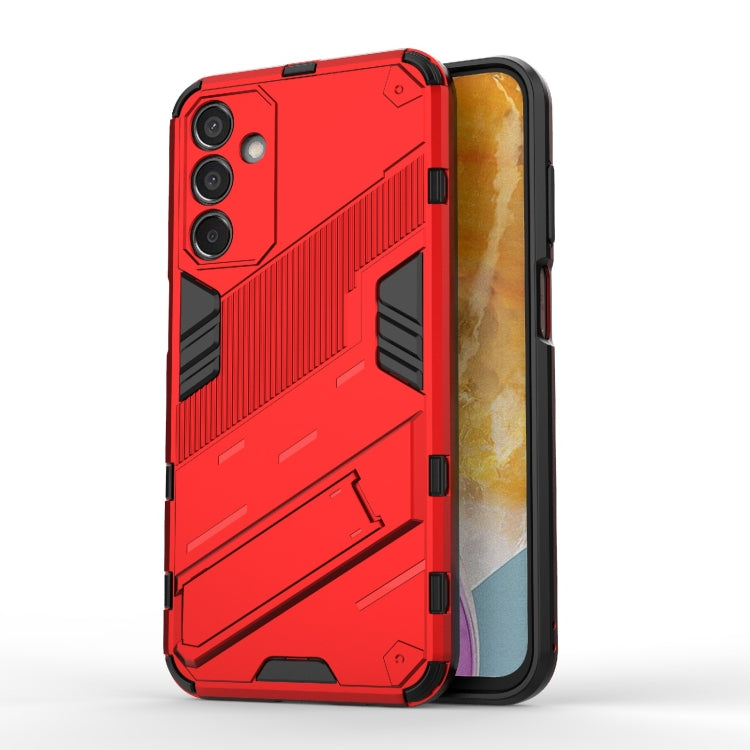 Punk Armor 2 in 1 PC + TPU Shockproof Phone Case with Invisible Holder, For Samsung Galaxy M55 5G, For Samsung Galaxy M15 5G Global, For Samsung Galaxy A55 5G, For Samsung Galaxy A35 5G, For Samsung Galaxy S24 Ultra 5G, For Samsung Galaxy S24+ 5G