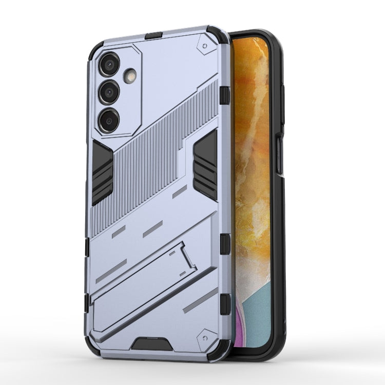 Punk Armor 2 in 1 PC + TPU Shockproof Phone Case with Invisible Holder, For Samsung Galaxy M55 5G, For Samsung Galaxy M15 5G Global, For Samsung Galaxy A55 5G, For Samsung Galaxy A35 5G, For Samsung Galaxy S24 Ultra 5G, For Samsung Galaxy S24+ 5G