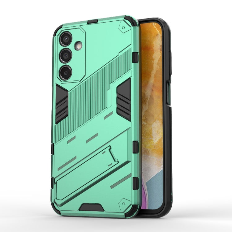 Punk Armor 2 in 1 PC + TPU Shockproof Phone Case with Invisible Holder, For Samsung Galaxy M55 5G, For Samsung Galaxy M15 5G Global, For Samsung Galaxy A55 5G, For Samsung Galaxy A35 5G, For Samsung Galaxy S24 Ultra 5G, For Samsung Galaxy S24+ 5G