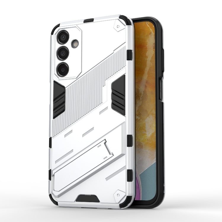 Punk Armor 2 in 1 PC + TPU Shockproof Phone Case with Invisible Holder, For Samsung Galaxy M55 5G, For Samsung Galaxy M15 5G Global, For Samsung Galaxy A55 5G, For Samsung Galaxy A35 5G, For Samsung Galaxy S24 Ultra 5G, For Samsung Galaxy S24+ 5G