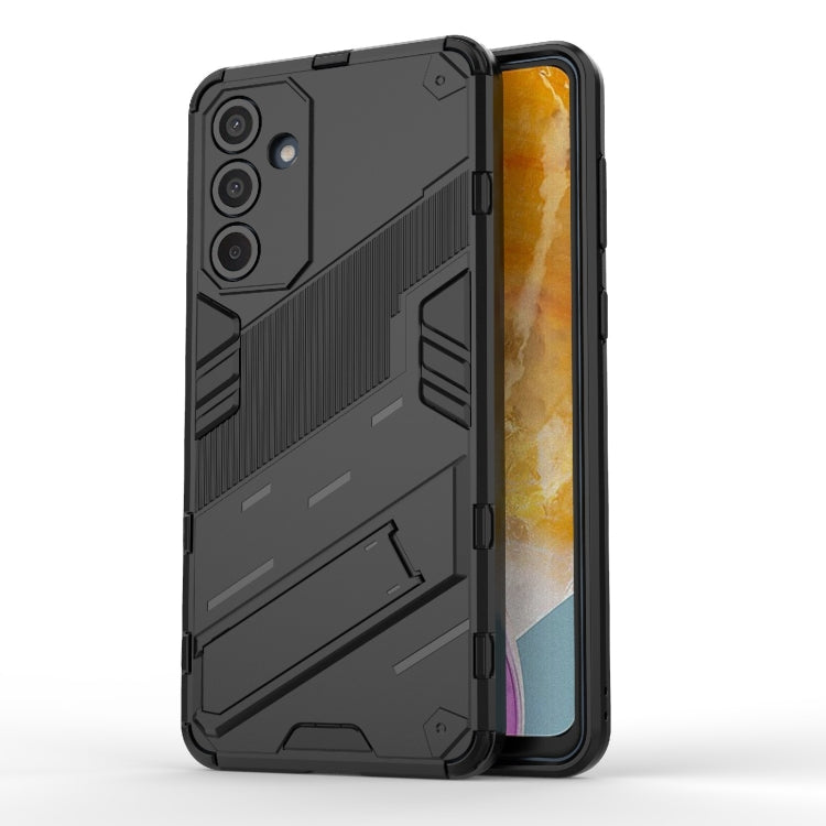 Punk Armor 2 in 1 PC + TPU Shockproof Phone Case with Invisible Holder, For Samsung Galaxy M55 5G, For Samsung Galaxy M15 5G Global, For Samsung Galaxy A55 5G, For Samsung Galaxy A35 5G, For Samsung Galaxy S24 Ultra 5G, For Samsung Galaxy S24+ 5G