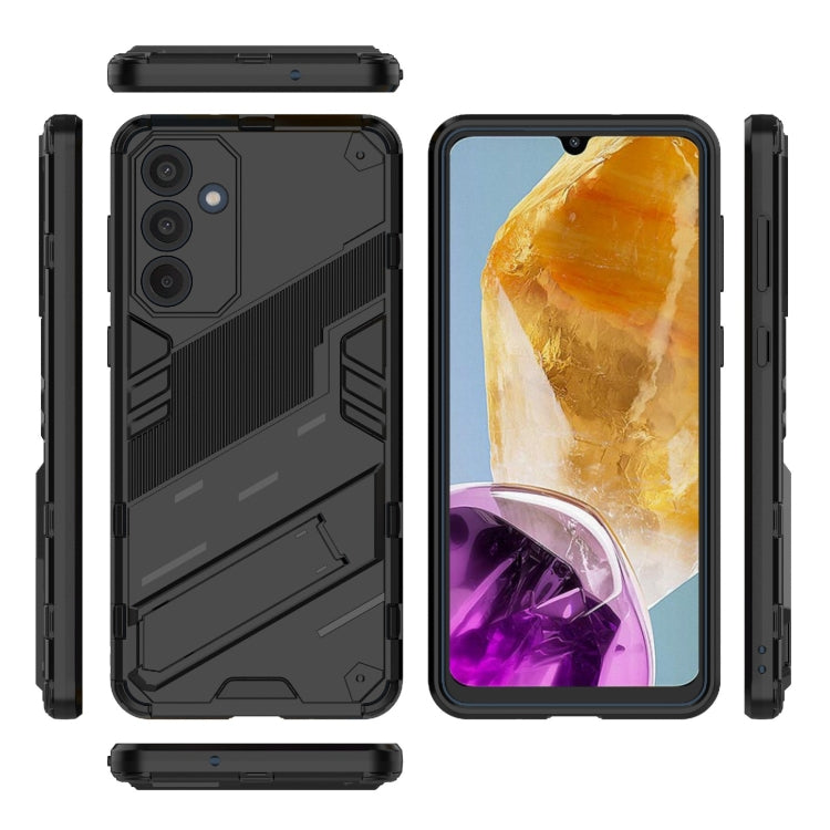 Punk Armor 2 in 1 PC + TPU Shockproof Phone Case with Invisible Holder, For Samsung Galaxy M55 5G, For Samsung Galaxy M15 5G Global, For Samsung Galaxy A55 5G, For Samsung Galaxy A35 5G, For Samsung Galaxy S24 Ultra 5G, For Samsung Galaxy S24+ 5G