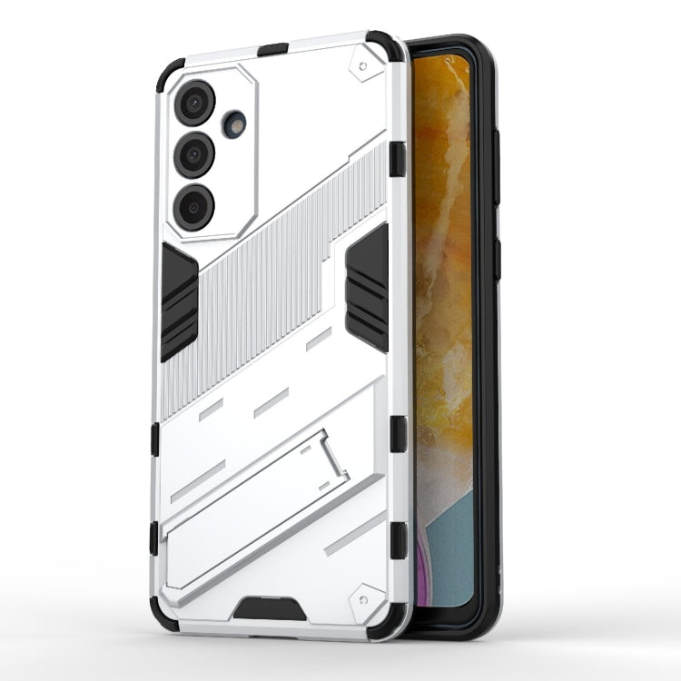 Punk Armor 2 in 1 PC + TPU Shockproof Phone Case with Invisible Holder, For Samsung Galaxy M55 5G, For Samsung Galaxy M15 5G Global, For Samsung Galaxy A55 5G, For Samsung Galaxy A35 5G, For Samsung Galaxy S24 Ultra 5G, For Samsung Galaxy S24+ 5G