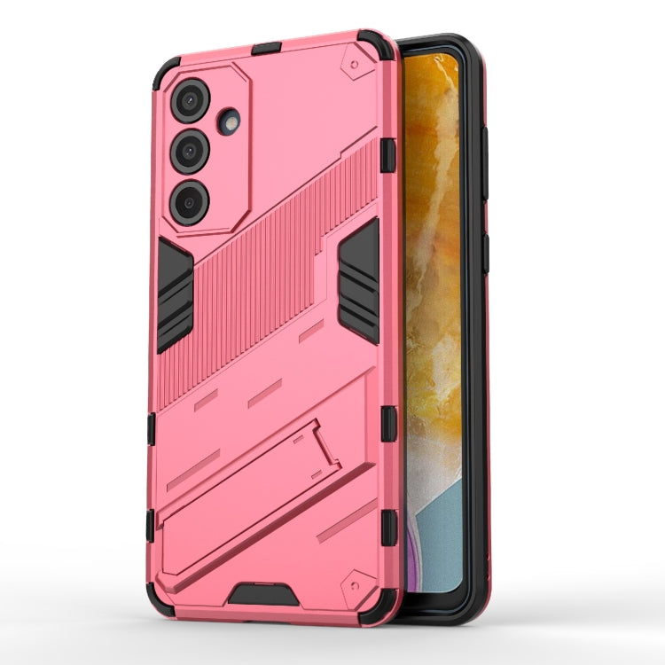 Punk Armor 2 in 1 PC + TPU Shockproof Phone Case with Invisible Holder, For Samsung Galaxy M55 5G, For Samsung Galaxy M15 5G Global, For Samsung Galaxy A55 5G, For Samsung Galaxy A35 5G, For Samsung Galaxy S24 Ultra 5G, For Samsung Galaxy S24+ 5G