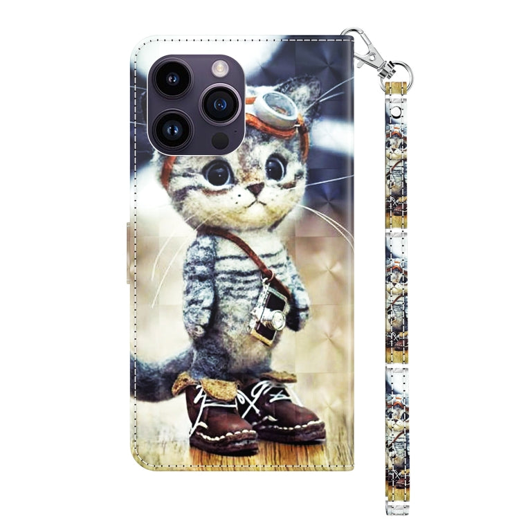 3D Painted Leather Phone Case, For iPhone 15 Pro Max, For iPhone 15 Pro, For iPhone 15 Plus, For iPhone 15