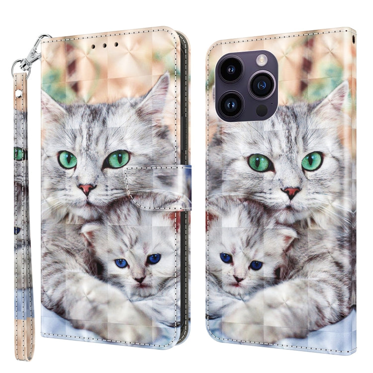 3D Painted Leather Phone Case, For iPhone 15 Pro Max, For iPhone 15 Pro, For iPhone 15 Plus, For iPhone 15