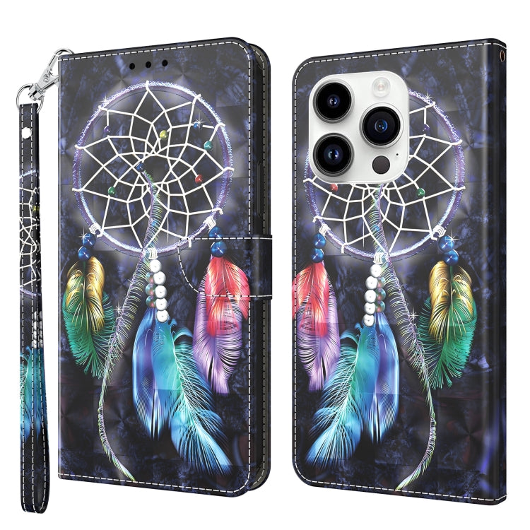 3D Painted Leather Phone Case, For iPhone 15 Pro Max, For iPhone 15 Pro, For iPhone 15 Plus, For iPhone 15