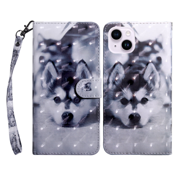 3D Painted Leather Phone Case, For iPhone 15 Pro Max, For iPhone 15 Pro, For iPhone 15 Plus, For iPhone 15