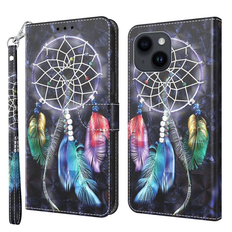 3D Painted Leather Phone Case, For iPhone 15 Pro Max, For iPhone 15 Pro, For iPhone 15 Plus, For iPhone 15