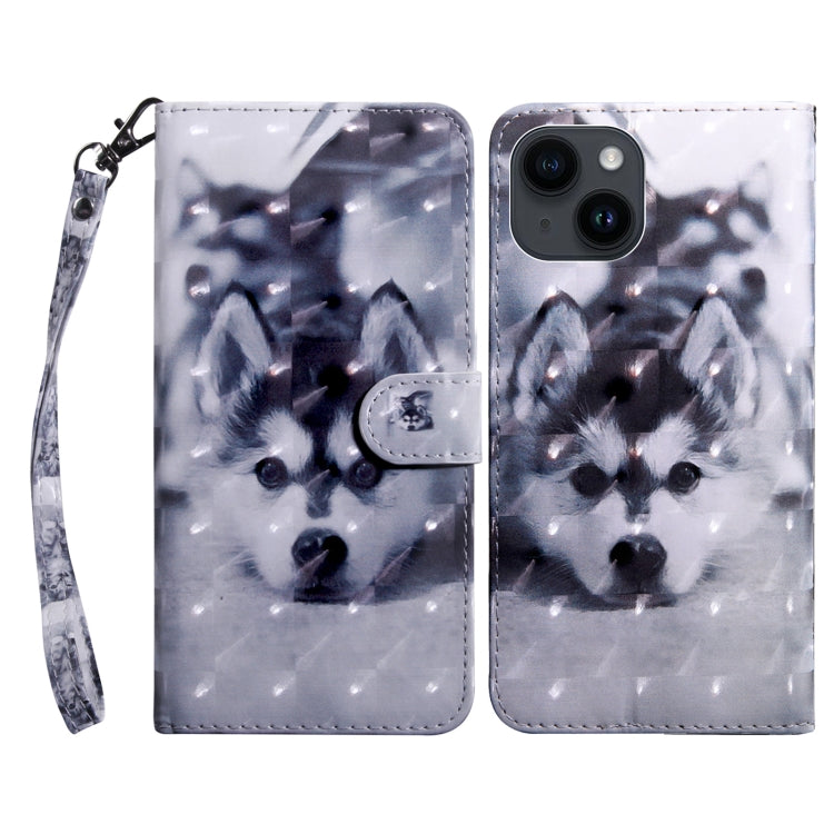 3D Painted Leather Phone Case, For iPhone 15 Pro Max, For iPhone 15 Pro, For iPhone 15 Plus, For iPhone 15