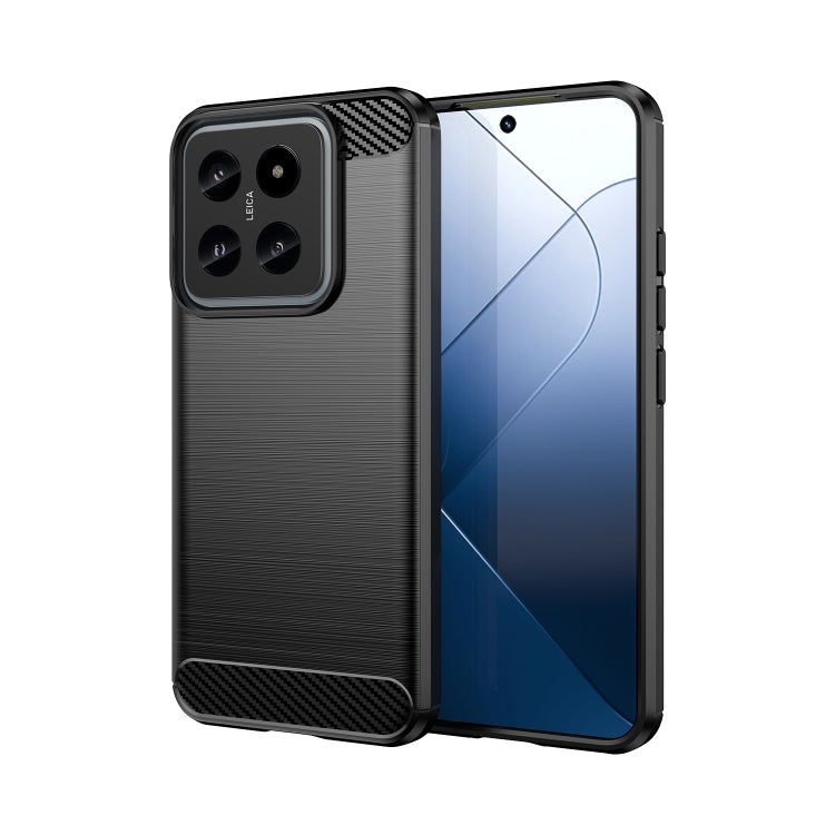 Brushed Texture Carbon Fiber TPU Phone Case, For Xiaomi Poco X6 Neo, For Xiaomi Redmi 13C 5G, For Xiaomi Redmi K70E, For Xiaomi Poco X6 Pro 5G, For Xiaomi Poco C65, For Xiaomi 14 Pro, For Xiaomi 14, For Xiaomi Redmi Note 13 5G                          ...