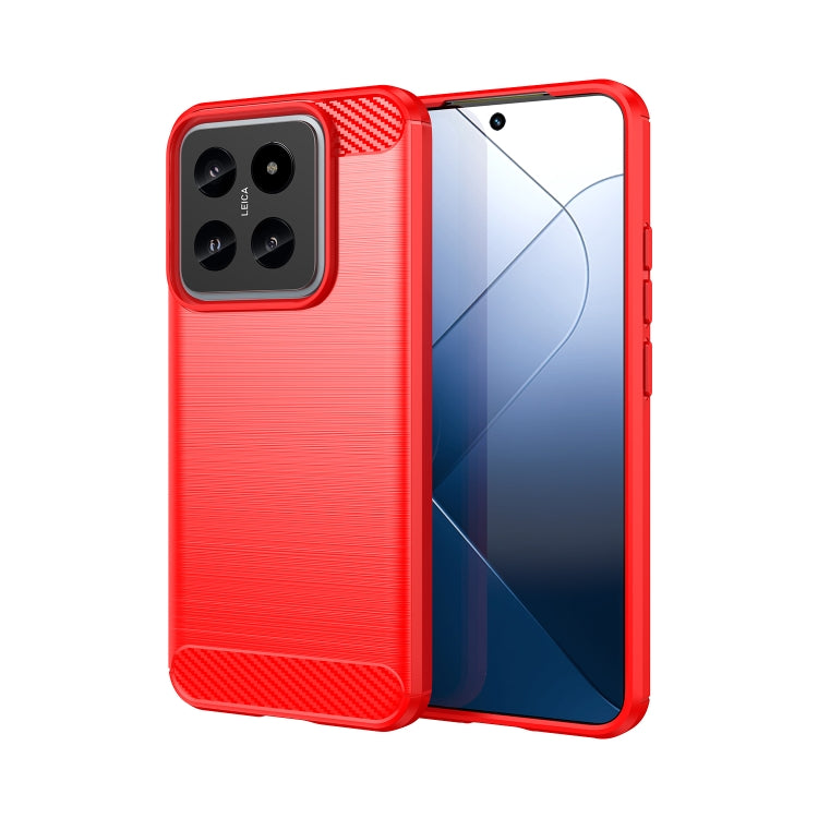Brushed Texture Carbon Fiber TPU Phone Case, For Xiaomi Poco X6 Neo, For Xiaomi Redmi 13C 5G, For Xiaomi Redmi K70E, For Xiaomi Poco X6 Pro 5G, For Xiaomi Poco C65, For Xiaomi 14 Pro, For Xiaomi 14, For Xiaomi Redmi Note 13 5G                          ...