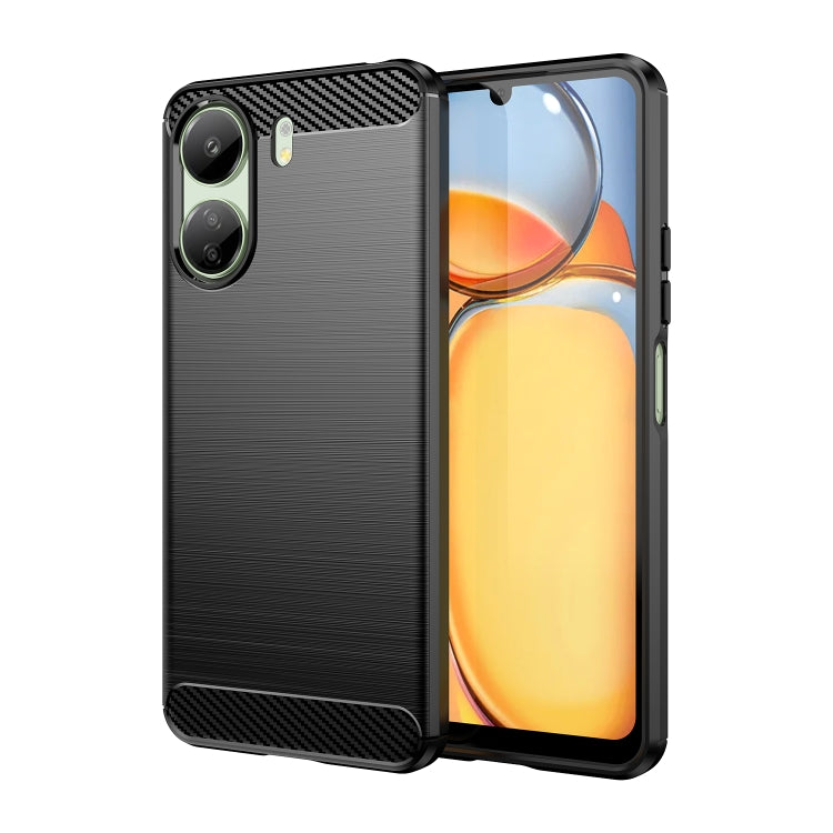 Brushed Texture Carbon Fiber TPU Phone Case, For Xiaomi Poco X6 Neo, For Xiaomi Redmi 13C 5G, For Xiaomi Redmi K70E, For Xiaomi Poco X6 Pro 5G, For Xiaomi Poco C65, For Xiaomi 14 Pro, For Xiaomi 14, For Xiaomi Redmi Note 13 5G                          ...