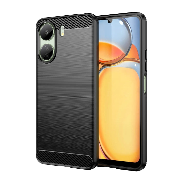 Brushed Texture Carbon Fiber TPU Phone Case, For Xiaomi Poco X6 Neo, For Xiaomi Redmi 13C 5G, For Xiaomi Redmi K70E, For Xiaomi Poco X6 Pro 5G, For Xiaomi Poco C65, For Xiaomi 14 Pro, For Xiaomi 14, For Xiaomi Redmi Note 13 5G                          ...