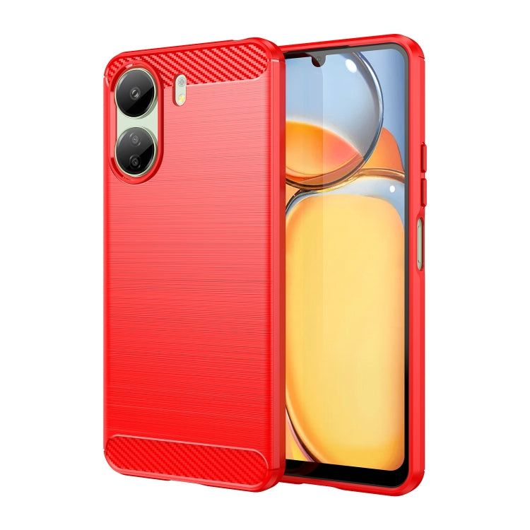 Brushed Texture Carbon Fiber TPU Phone Case, For Xiaomi Poco X6 Neo, For Xiaomi Redmi 13C 5G, For Xiaomi Redmi K70E, For Xiaomi Poco X6 Pro 5G, For Xiaomi Poco C65, For Xiaomi 14 Pro, For Xiaomi 14, For Xiaomi Redmi Note 13 5G                          ...