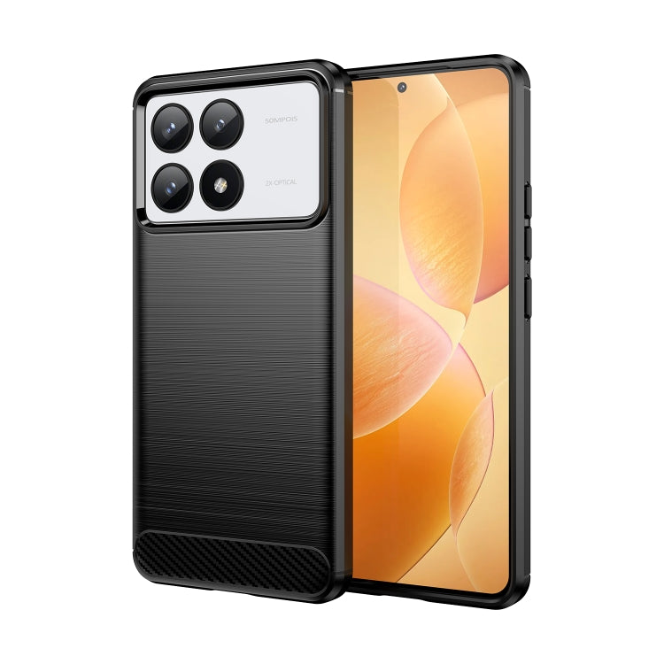 Brushed Texture Carbon Fiber TPU Phone Case, For Xiaomi Poco X6 Neo, For Xiaomi Redmi 13C 5G, For Xiaomi Redmi K70E, For Xiaomi Poco X6 Pro 5G, For Xiaomi Poco C65, For Xiaomi 14 Pro, For Xiaomi 14, For Xiaomi Redmi Note 13 5G                          ...