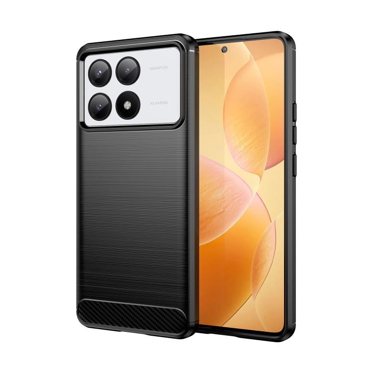 Brushed Texture Carbon Fiber TPU Phone Case, For Xiaomi Poco X6 Neo, For Xiaomi Redmi 13C 5G, For Xiaomi Redmi K70E, For Xiaomi Poco X6 Pro 5G, For Xiaomi Poco C65, For Xiaomi 14 Pro, For Xiaomi 14, For Xiaomi Redmi Note 13 5G                          ...