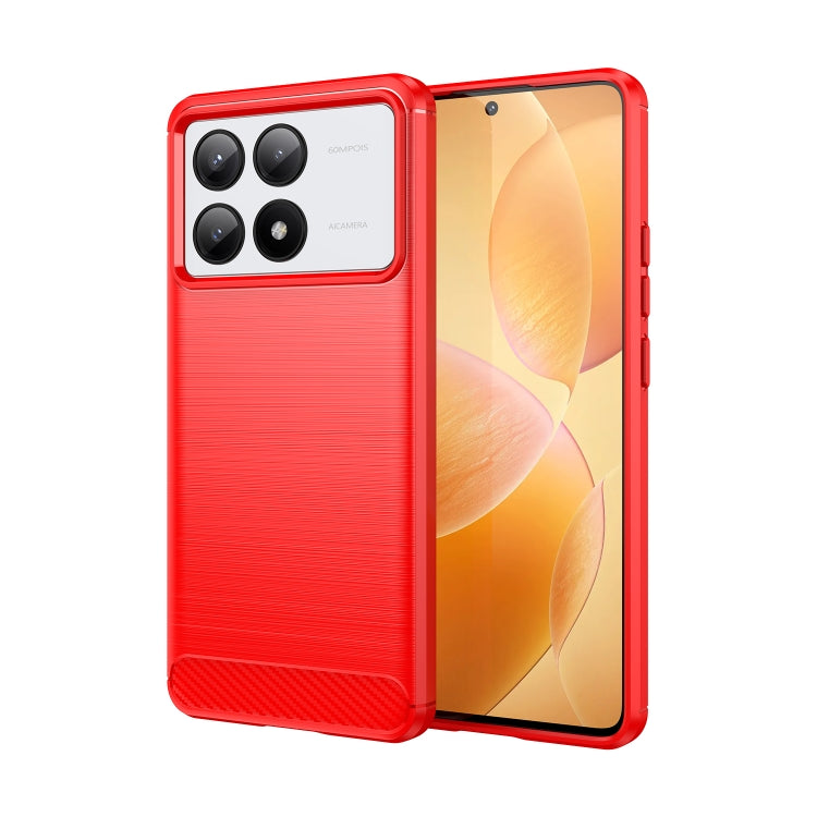 Brushed Texture Carbon Fiber TPU Phone Case, For Xiaomi Poco X6 Neo, For Xiaomi Redmi 13C 5G, For Xiaomi Redmi K70E, For Xiaomi Poco X6 Pro 5G, For Xiaomi Poco C65, For Xiaomi 14 Pro, For Xiaomi 14, For Xiaomi Redmi Note 13 5G                          ...