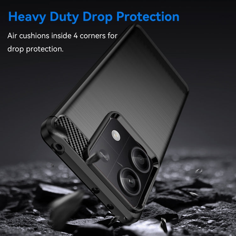 Brushed Texture Carbon Fiber TPU Phone Case, For Xiaomi Poco X6 Neo, For Xiaomi Redmi 13C 5G, For Xiaomi Redmi K70E, For Xiaomi Poco X6 Pro 5G, For Xiaomi Poco C65, For Xiaomi 14 Pro, For Xiaomi 14, For Xiaomi Redmi Note 13 5G                          ...