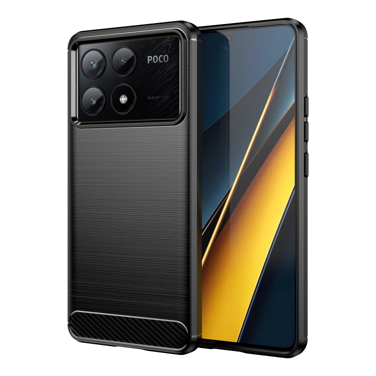 Brushed Texture Carbon Fiber TPU Phone Case, For Xiaomi Poco X6 Neo, For Xiaomi Redmi 13C 5G, For Xiaomi Redmi K70E, For Xiaomi Poco X6 Pro 5G, For Xiaomi Poco C65, For Xiaomi 14 Pro, For Xiaomi 14, For Xiaomi Redmi Note 13 5G                          ...