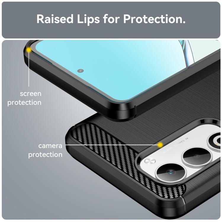Carbon Fiber Brushed Texture TPU Phone Case, For OPPO A5 4G Global, For OPPO A5 5G Global, For OPPO Reno14 Pro Global, For OPPO Reno14 Global, For OPPO A5 Energy 5G, For OPPO A5 Pro 4G, For OPPO F29 5G, For OPPO A5 Pro 5G Global                        ...