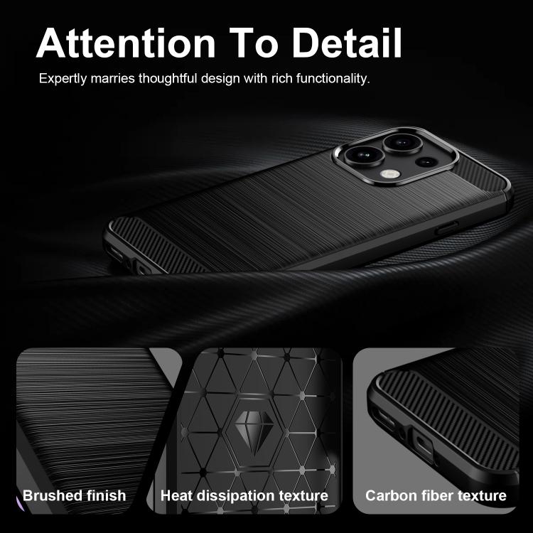 Carbon Fiber Brushed Texture TPU Phone Case, For OPPO Reno16 FS 5G, For OPPO Reno16 F 5G, For OPPO Reno16 Pro 5G Global, For OPPO Reno16 5G Global, For OPPO Reno15 Pro Mini 5G, For OPPO Reno15 F 5G, For OPPO Reno15 FS 5G, For OPPO Reno 15C 5G          ...