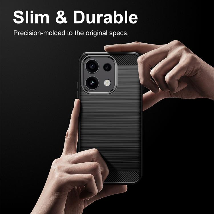 Carbon Fiber Brushed Texture TPU Phone Case, For OPPO Reno16 FS 5G, For OPPO Reno16 F 5G, For OPPO Reno16 Pro 5G Global, For OPPO Reno16 5G Global, For OPPO Reno15 Pro Mini 5G, For OPPO Reno15 F 5G, For OPPO Reno15 FS 5G, For OPPO Reno 15C 5G          ...
