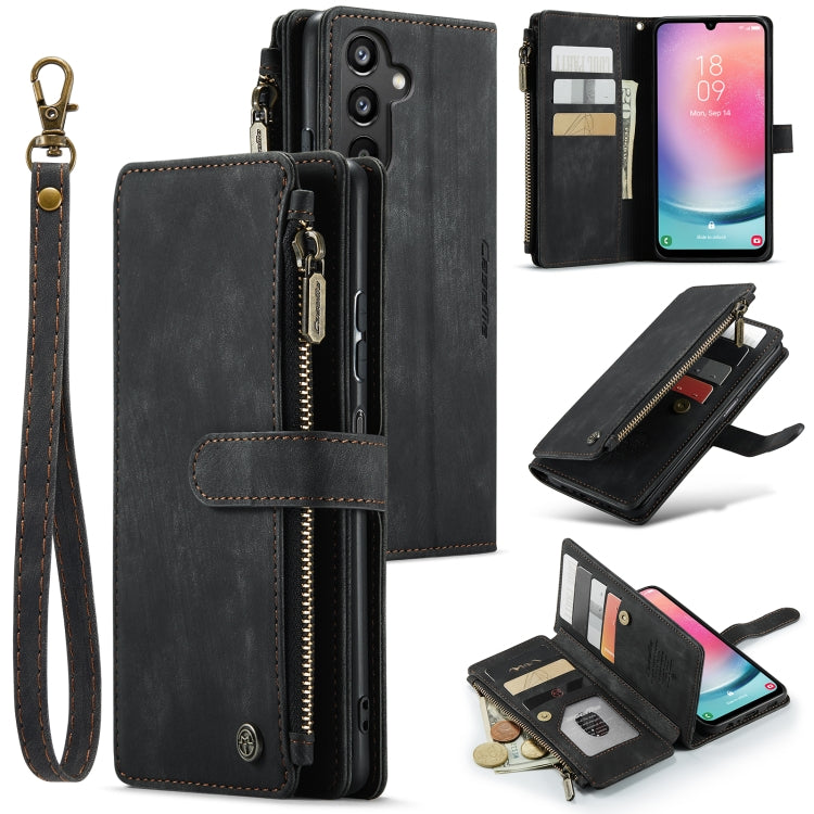 CaseMe C30 Card Slots Zipper Wallet Leather Phone Case, For Samsung Galaxy A25 4G, For Samsung Galaxy A15, For Samsung Galaxy A55 5G, For Samsung Galaxy A35 5G, For Samsung Galaxy S24 Ultra 5G, For Samsung Galaxy S24+ 5G, For Samsung Galaxy S24 5G     ...