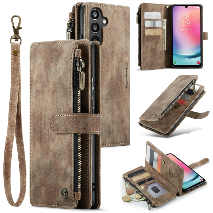 CaseMe C30 Card Slots Zipper Wallet Leather Phone Case, For Samsung Galaxy A25 4G, For Samsung Galaxy A15, For Samsung Galaxy A55 5G, For Samsung Galaxy A35 5G, For Samsung Galaxy S24 Ultra 5G, For Samsung Galaxy S24+ 5G, For Samsung Galaxy S24 5G     ...