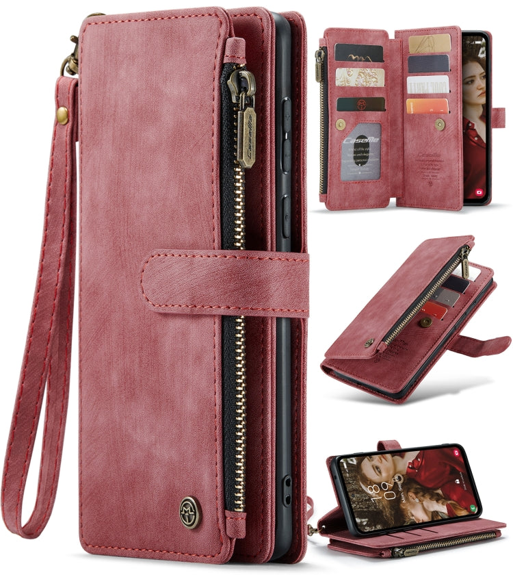 CaseMe C30 Card Slots Zipper Wallet Leather Phone Case, For Samsung Galaxy A25 4G, For Samsung Galaxy A15, For Samsung Galaxy A55 5G, For Samsung Galaxy A35 5G, For Samsung Galaxy S24 Ultra 5G, For Samsung Galaxy S24+ 5G, For Samsung Galaxy S24 5G     ...