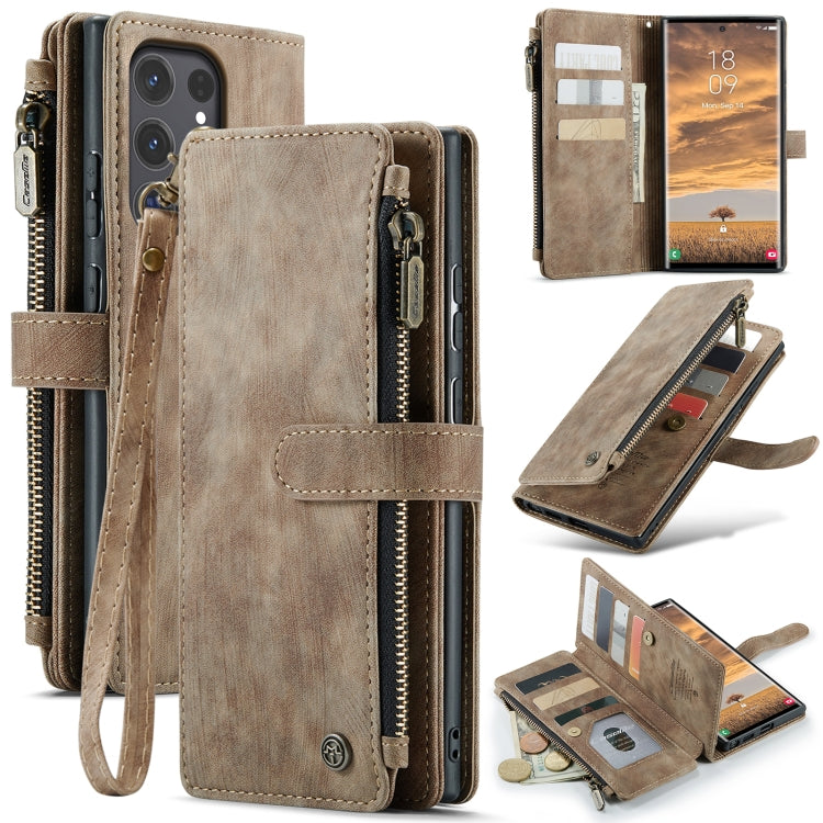 CaseMe C30 Card Slots Zipper Wallet Leather Phone Case, For Samsung Galaxy A25 4G, For Samsung Galaxy A15, For Samsung Galaxy A55 5G, For Samsung Galaxy A35 5G, For Samsung Galaxy S24 Ultra 5G, For Samsung Galaxy S24+ 5G, For Samsung Galaxy S24 5G     ...