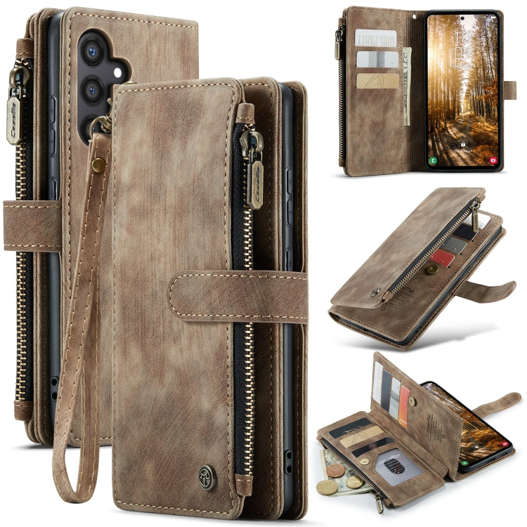 CaseMe C30 Card Slots Zipper Wallet Leather Phone Case, For Samsung Galaxy A25 4G, For Samsung Galaxy A15, For Samsung Galaxy A55 5G, For Samsung Galaxy A35 5G, For Samsung Galaxy S24 Ultra 5G, For Samsung Galaxy S24+ 5G, For Samsung Galaxy S24 5G     ...