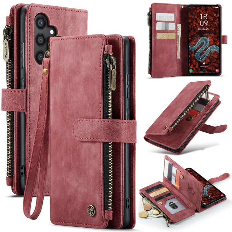 CaseMe C30 Card Slots Zipper Wallet Leather Phone Case, For Samsung Galaxy A25 4G, For Samsung Galaxy A15, For Samsung Galaxy A55 5G, For Samsung Galaxy A35 5G, For Samsung Galaxy S24 Ultra 5G, For Samsung Galaxy S24+ 5G, For Samsung Galaxy S24 5G     ...