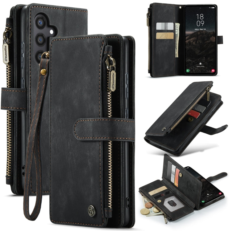 CaseMe C30 Card Slots Zipper Wallet Leather Phone Case, For Samsung Galaxy A25 4G, For Samsung Galaxy A15, For Samsung Galaxy A55 5G, For Samsung Galaxy A35 5G, For Samsung Galaxy S24 Ultra 5G, For Samsung Galaxy S24+ 5G, For Samsung Galaxy S24 5G     ...