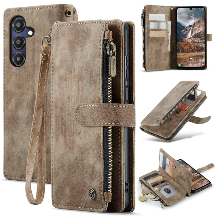 CaseMe C30 Card Slots Zipper Wallet Leather Phone Case, For Samsung Galaxy A25 4G, For Samsung Galaxy A15, For Samsung Galaxy A55 5G, For Samsung Galaxy A35 5G, For Samsung Galaxy S24 Ultra 5G, For Samsung Galaxy S24+ 5G, For Samsung Galaxy S24 5G     ...