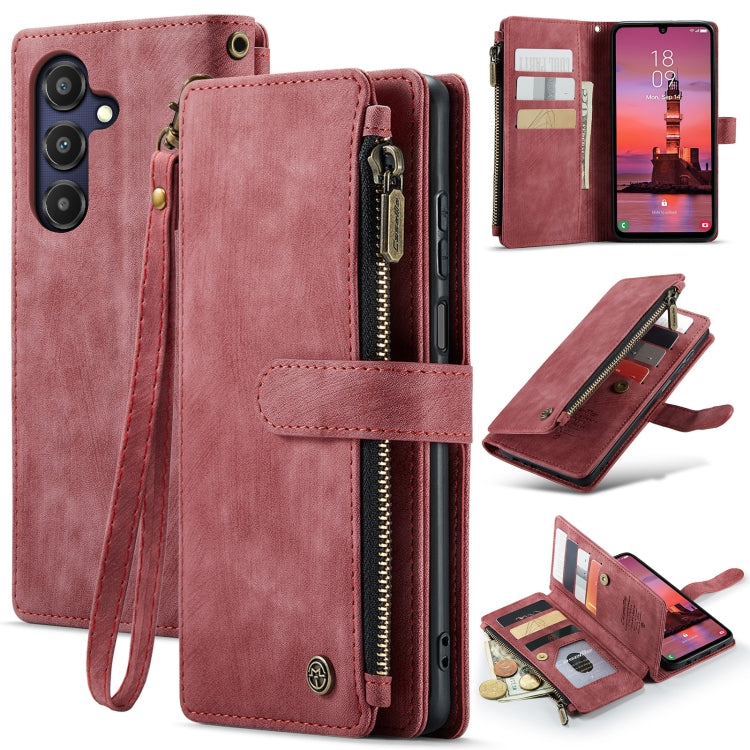 CaseMe C30 Card Slots Zipper Wallet Leather Phone Case, For Samsung Galaxy A25 4G, For Samsung Galaxy A15, For Samsung Galaxy A55 5G, For Samsung Galaxy A35 5G, For Samsung Galaxy S24 Ultra 5G, For Samsung Galaxy S24+ 5G, For Samsung Galaxy S24 5G     ...
