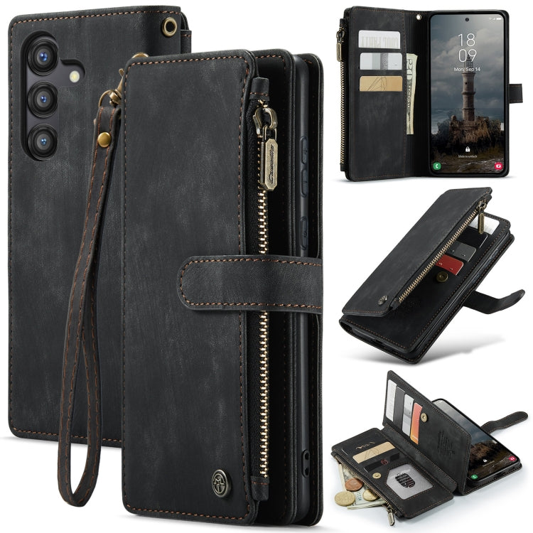 CaseMe C30 Card Slots Zipper Wallet Leather Phone Case, For Samsung Galaxy A25 4G, For Samsung Galaxy A15, For Samsung Galaxy A55 5G, For Samsung Galaxy A35 5G, For Samsung Galaxy S24 Ultra 5G, For Samsung Galaxy S24+ 5G, For Samsung Galaxy S24 5G     ...