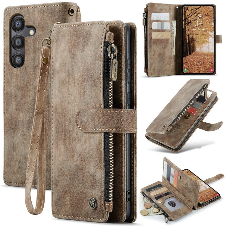 CaseMe C30 Card Slots Zipper Wallet Leather Phone Case, For Samsung Galaxy A25 4G, For Samsung Galaxy A15, For Samsung Galaxy A55 5G, For Samsung Galaxy A35 5G, For Samsung Galaxy S24 Ultra 5G, For Samsung Galaxy S24+ 5G, For Samsung Galaxy S24 5G     ...