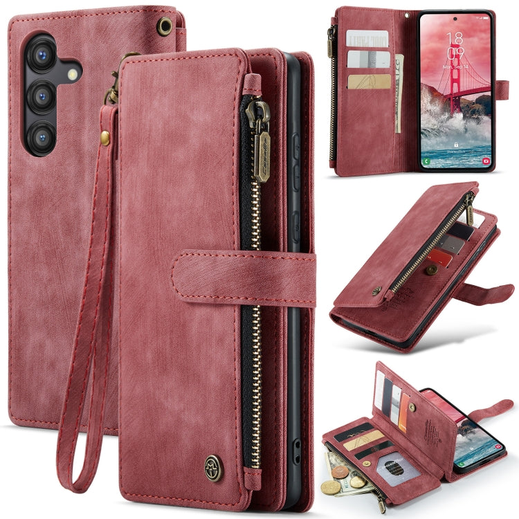 CaseMe C30 Card Slots Zipper Wallet Leather Phone Case, For Samsung Galaxy A25 4G, For Samsung Galaxy A15, For Samsung Galaxy A55 5G, For Samsung Galaxy A35 5G, For Samsung Galaxy S24 Ultra 5G, For Samsung Galaxy S24+ 5G, For Samsung Galaxy S24 5G     ...