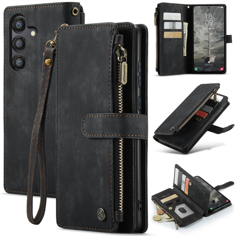 CaseMe C30 Card Slots Zipper Wallet Leather Phone Case, For Samsung Galaxy A25 4G, For Samsung Galaxy A15, For Samsung Galaxy A55 5G, For Samsung Galaxy A35 5G, For Samsung Galaxy S24 Ultra 5G, For Samsung Galaxy S24+ 5G, For Samsung Galaxy S24 5G     ...