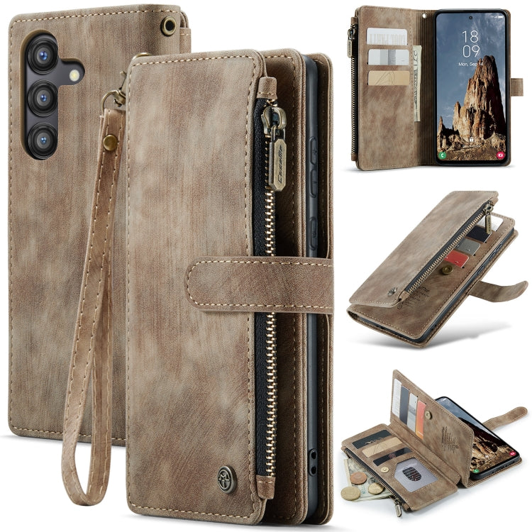 CaseMe C30 Card Slots Zipper Wallet Leather Phone Case, For Samsung Galaxy A25 4G, For Samsung Galaxy A15, For Samsung Galaxy A55 5G, For Samsung Galaxy A35 5G, For Samsung Galaxy S24 Ultra 5G, For Samsung Galaxy S24+ 5G, For Samsung Galaxy S24 5G     ...