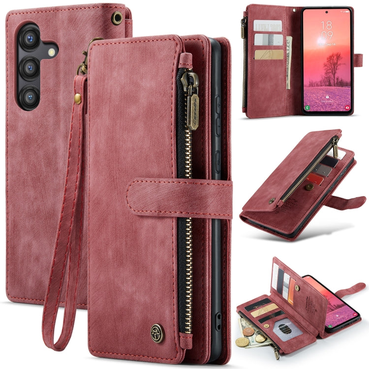 CaseMe C30 Card Slots Zipper Wallet Leather Phone Case, For Samsung Galaxy A25 4G, For Samsung Galaxy A15, For Samsung Galaxy A55 5G, For Samsung Galaxy A35 5G, For Samsung Galaxy S24 Ultra 5G, For Samsung Galaxy S24+ 5G, For Samsung Galaxy S24 5G     ...
