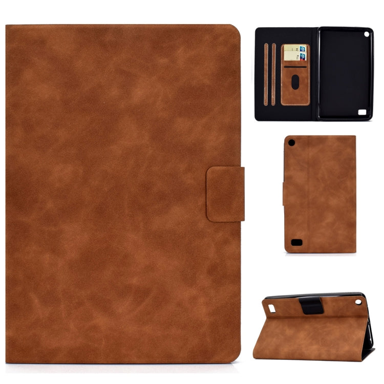 Cowhide Texture Horizontal Flip Leather Case with Holder & Card Slots & Sleep / Wake-up Function, For Kindle Fire HD8 (2020), For Kindle Fire 7 2015 / 2017 / 2019, For Kindle Fire HD8 2016 / 2017, For Kindle Fire HD10 2015 / 2017                       ...