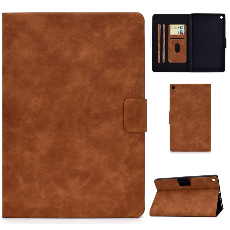 Cowhide Texture Horizontal Flip Leather Case with Holder & Card Slots & Sleep / Wake-up Function, For Kindle Fire HD8 (2020), For Kindle Fire 7 2015 / 2017 / 2019, For Kindle Fire HD8 2016 / 2017, For Kindle Fire HD10 2015 / 2017                       ...